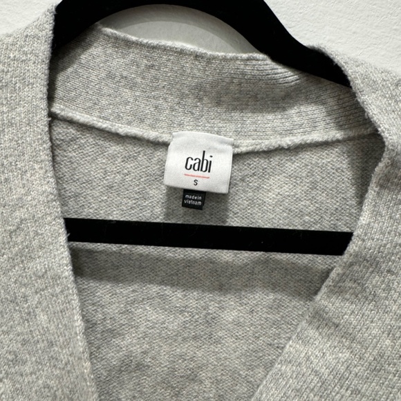 Light Grey Cabi Sweater with 3 Buttons - Soft and Stylish (S, fits like L-XL) - Picture 2 of 5